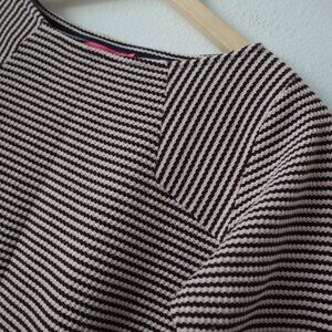 Vintage Paper Dolls Waffle Knit 3/4 Sleeve Top | M